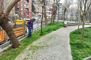 KÂĞITHANE’DE YEŞİL ALANLARA BAHAR DOKUNUŞU